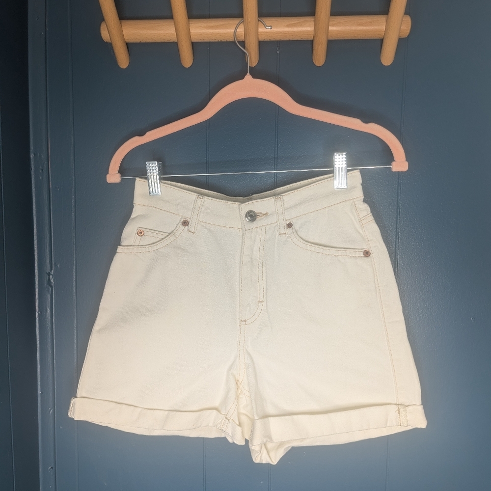 Women's White Denim Shorts